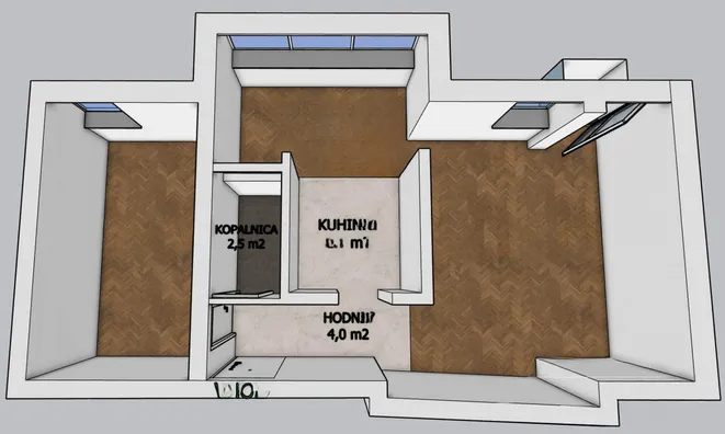 Недвижимость Apartment, 2 rooms, Bežigrad: 11