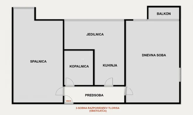 Недвижимость Apartment 2-room, Bežigrad: 2