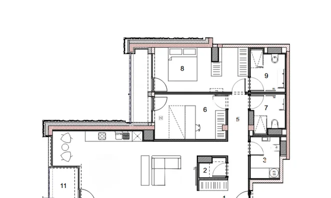 Недвижимость Three-room apartment, Bežigrad: 18