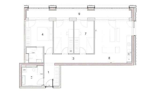 Недвижимость Four-room apartment Bežigrad: 15