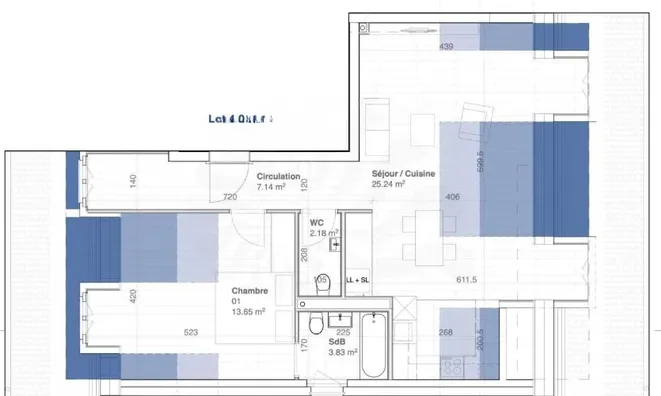 Недвижимость Roof flat 3 rooms: 6