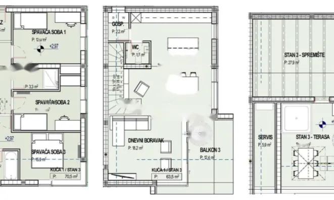Недвижимость Четырехкомнатная квартира в Центре Опатии: 22