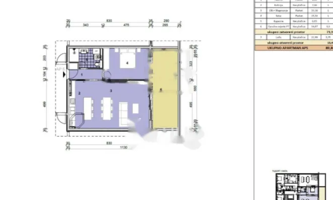 Недвижимость Двухкомнатная квартира Побри: 12