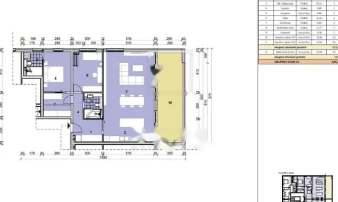Недвижимость Четырехкомнатная квартира, Побри: 26