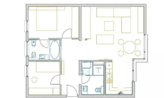Недвижимость Трехкомнатная квартира центр: 1
