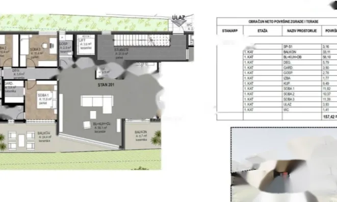 Недвижимость Четырёхкомнатная квартира, Опатия: 7