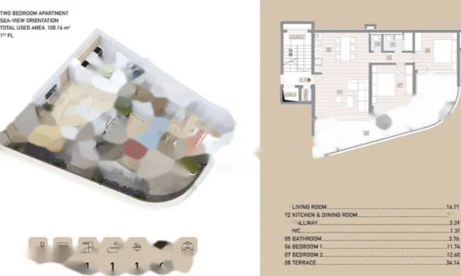 Недвижимость Трёхкомнатная квартира в центре: 4