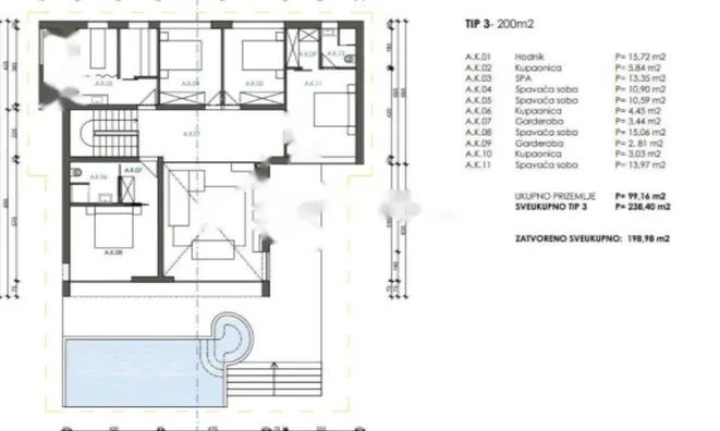 Недвижимость Семейный Дом 200 м², Центр Опатия.: 8
