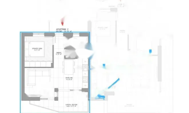 Недвижимость Двухкомнатная квартира центр: 3