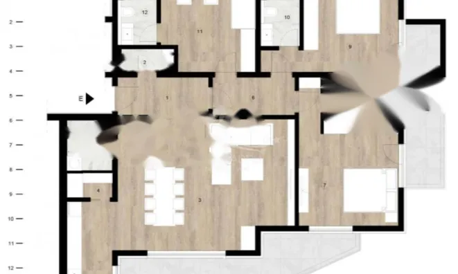 Недвижимость Трехкомнатная квартира Центр: 1