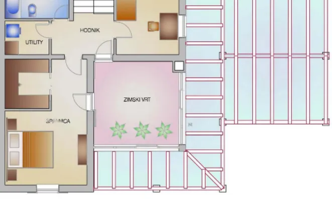 Недвижимость Дом с террасой в Хроватине: 18