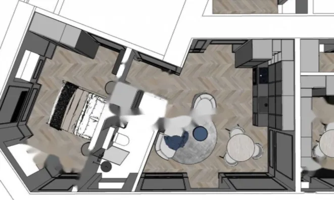 Недвижимость Двухкомнатная квартира, Центр: 6