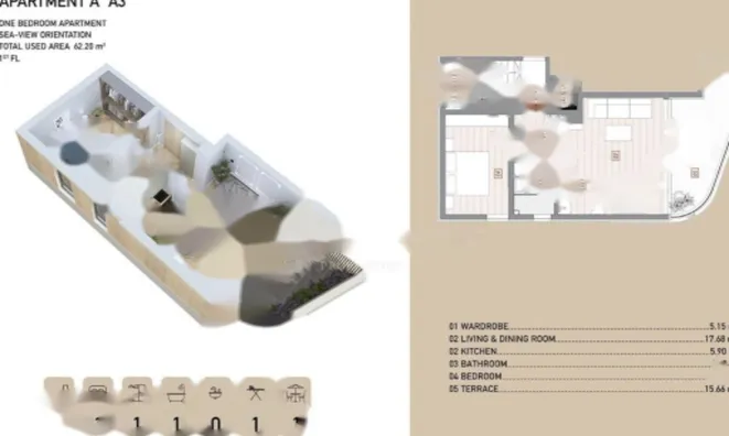 Недвижимость Двухкомнатная квартира Центр: 5