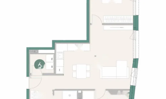 Недвижимость Трёхкомнатная квартира на Шлосаревой улице: 3