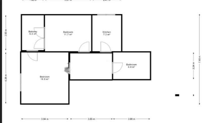 Недвижимость Двухкомнатная квартира Трново: 2