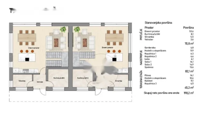 Недвижимость Дуплекс Новый Дравле Объект Б: 7