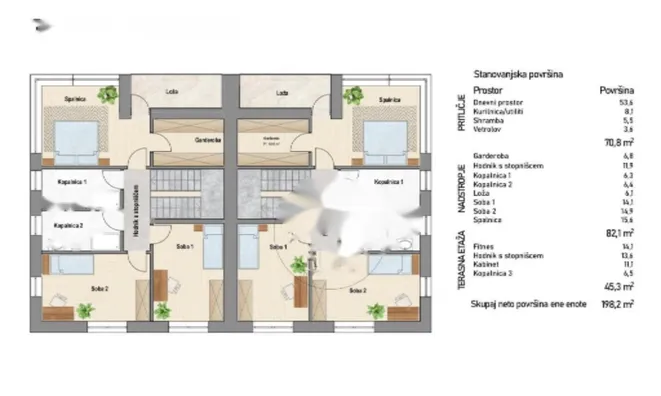 Недвижимость Дуплекс Новый Дравле Объект Б: 8