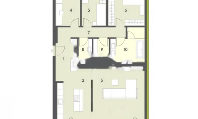 Недвижимость Четырехкомнатная квартира в Бежиграде: 11
