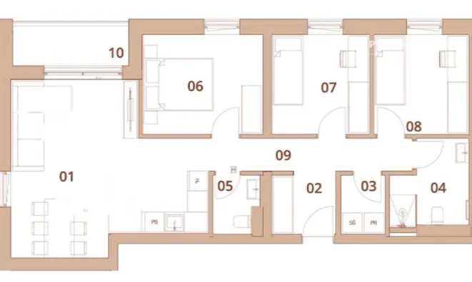 Недвижимость Квартира 4-комнатная в центре: 1