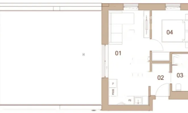 Недвижимость Двухкомнатная квартира в центре: 1