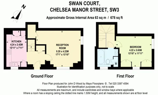 Недвижимость Swan Court, Chelsea Manor Street, Chelsea: 12