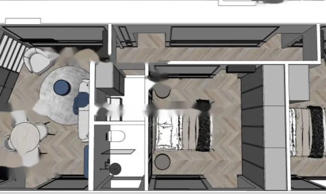 Недвижимость Трехкомнатная квартира, Центр: 5