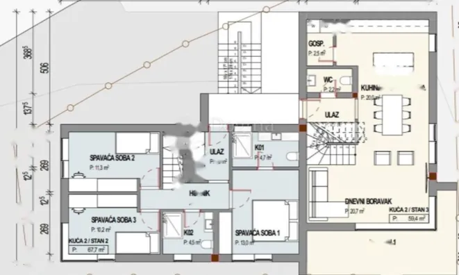 Недвижимость Четырехкомнатная квартира в центре Опатии: 10