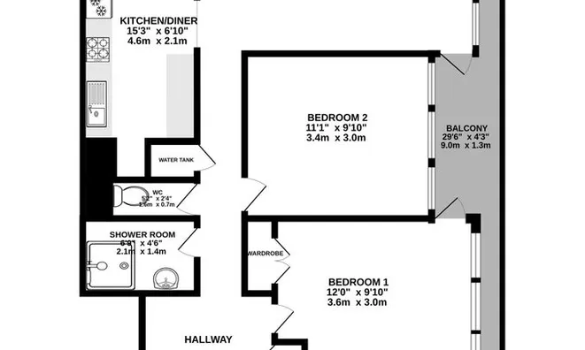 Недвижимость Bateman House, Otto Street, Kennington: 10