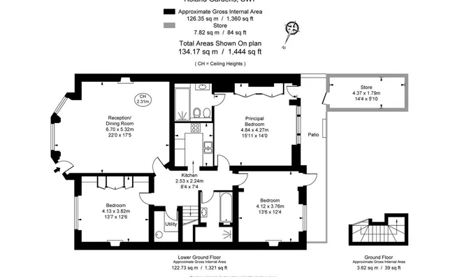 Недвижимость Roland Gardens, South Kensington: 14
