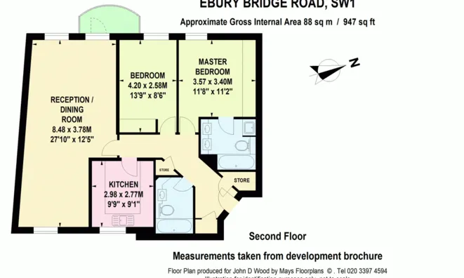 Недвижимость Chelsea Gate Apartments, 93 Ebury Bridge Road: 10