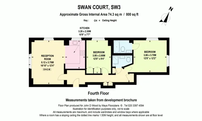 Недвижимость Swan Court, Chelsea Manor Street, Chelsea: 15