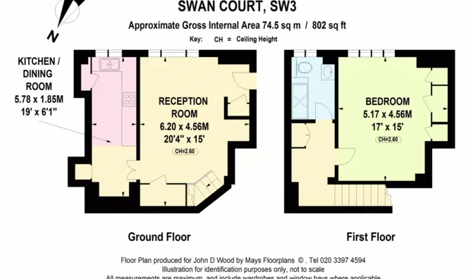 Недвижимость Swan Court, Chelsea Manor Street, Chelsea: 17