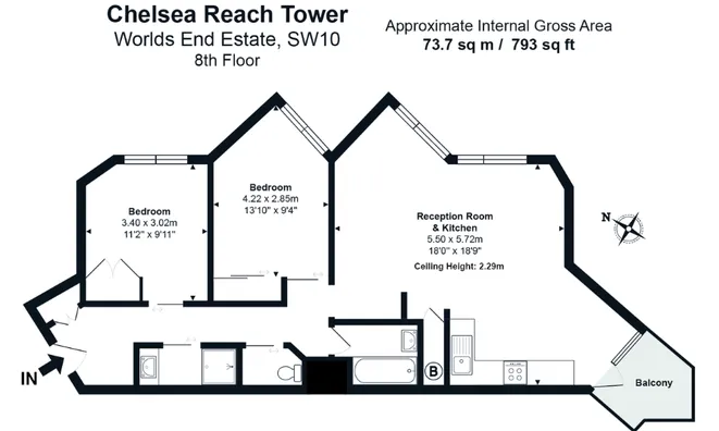 Недвижимость Chelsea Reach Tower: 20