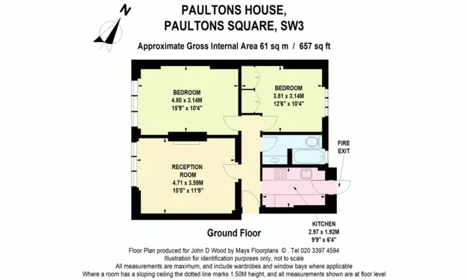 Недвижимость Paultons House, Paultons Square, Chelsea: 13