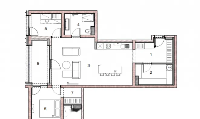 Недвижимость Трехкомнатная квартира Бежиград: 10