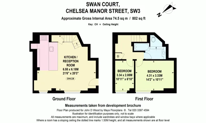 Недвижимость Swan Court, Chelsea Manor Street: 16