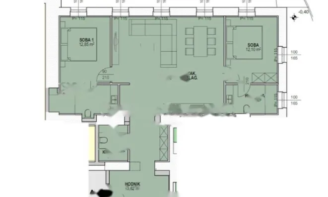 Недвижимость Трехкомнатная квартира, Опатия: 4