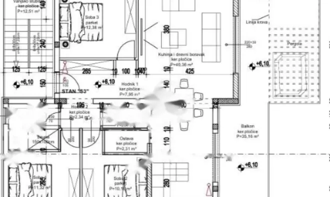 Недвижимость Четырёхкомнатная квартира Опатия: 7