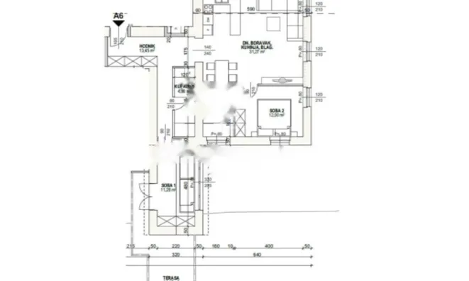 Недвижимость Трехкомнатная квартира, Центр: 4