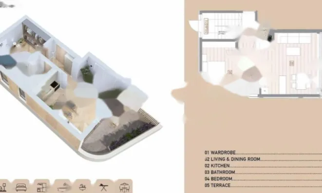 Недвижимость Двухкомнатная квартира Волоско: 8