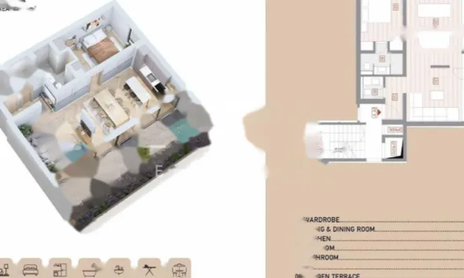 Недвижимость Двухкомнатная квартира Волоско: 10