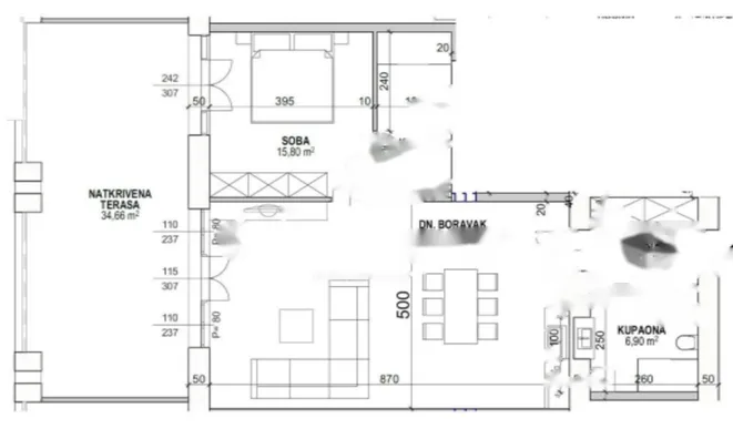 Недвижимость Двухкомнатная квартира в центре: 4