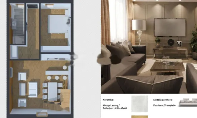 Недвижимость Трехкомнатная квартира Волоско: 13