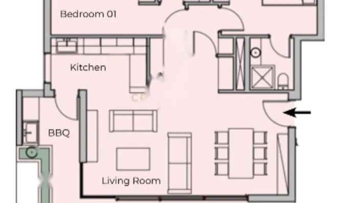 Недвижимость 2 Bedroom Apartment For Sale in Potamos Germasogeia, Limassol: 8