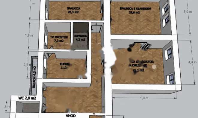 Недвижимость Квартира 4-комнатная в центре: 14