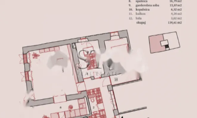 Недвижимость Квартира 3,5 Центр Любляны: 11