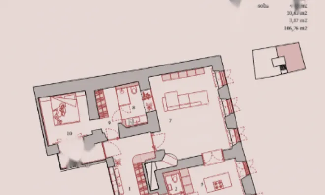 Недвижимость Квартира 4 комнаты Центр Любляна: 14