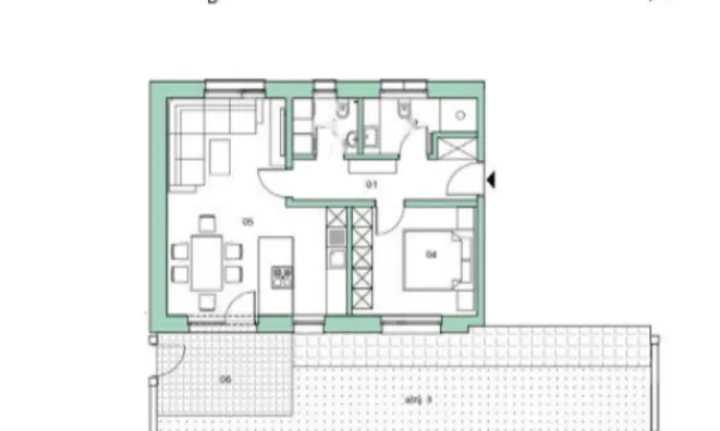 Недвижимость Двухкомнатная квартира в Надгорице: 14