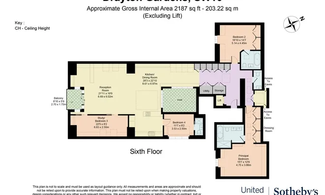 Недвижимость The Penthouse, Drayton Court, Drayton Gardens, Chelsea SW10, London, Chelsea: 23