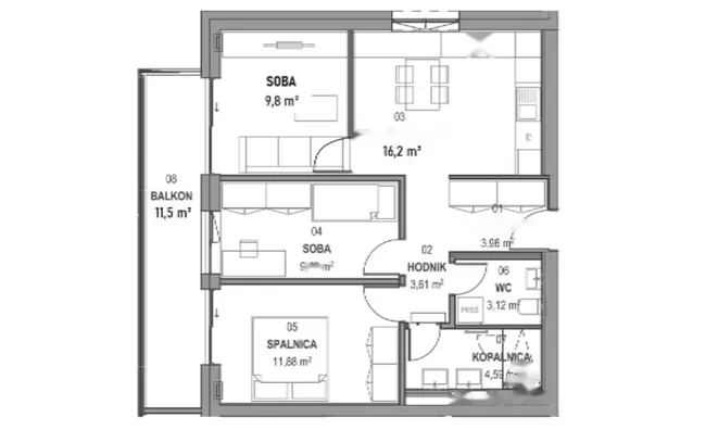Недвижимость Квартира 4-к Новая Ежица: 1